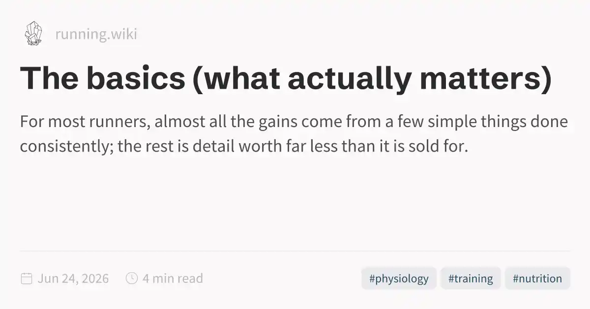 Why Be Basic The basics (what actually matters)